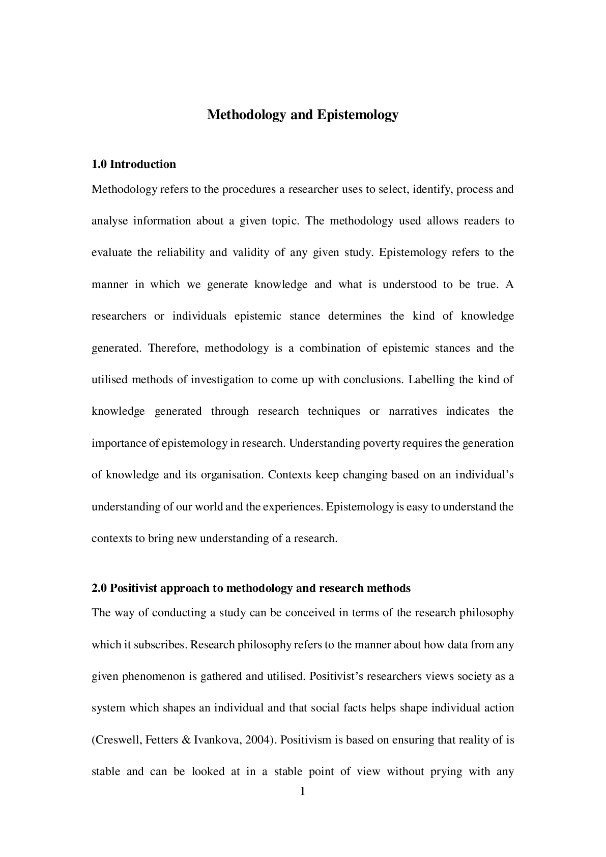 Preview image for Methodology and Epistemology